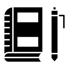 Journal vector icon. Can be used for Literature iconset.