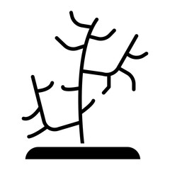 Coral Reef vector icon. Can be used for Vacation and Tourism iconset.