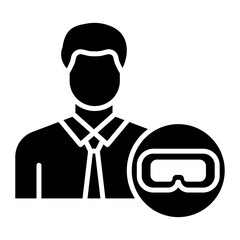 Diving Instructor vector icon. Can be used for Vacation and Tourism iconset.