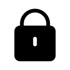 lock glyph icon