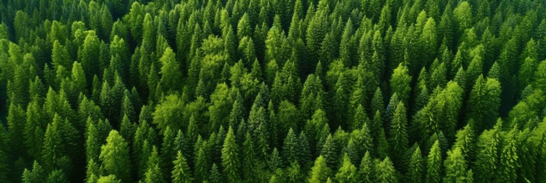 Aerial View of a Lush Forest - Powered by Adobe