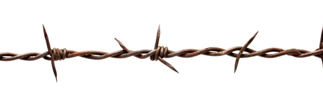 PNG Barbed wire white background forbidden weaponry.