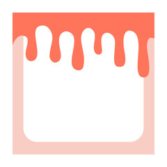 Obraz premium The rectangular note paper was colored with a greasy liquid.