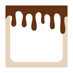 The rectangular note paper was colored with a greasy liquid.