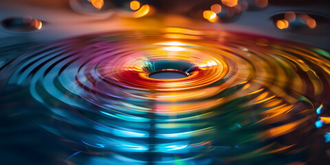 Resonate ,spread, vibration or ripple abstract
