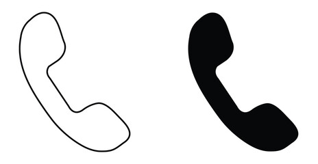 communication telephone icon editable stroke and fill