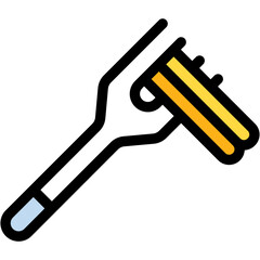Vector Icon Italian Fork, Italian Food, Pasta, Food And Restaurant, Dish