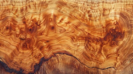 Rustic knotted cherry wood surface with beautiful natural imperfections