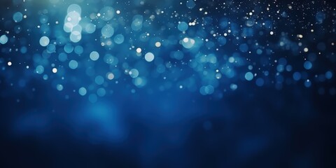 Abstract Blue Bokeh Background