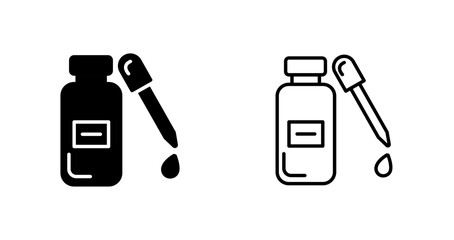 Drops Bottle Vector Icon