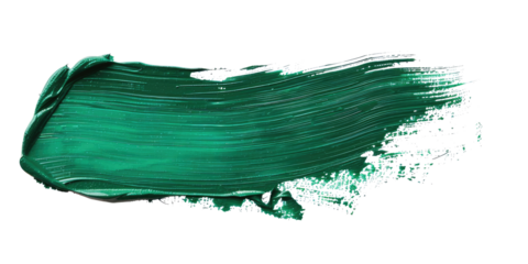 dark green brush stroke isolated on white or transparent png