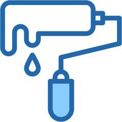 Vector Icon Paint Roller, Paint Brush, Paint, Roller, Painter