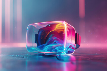 Translucent Cube in Virtual Space
