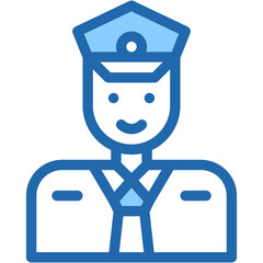 Vector Icon Policeman, Police, User, Man, Avatar