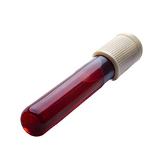 3D Test Tube with Blood Inside