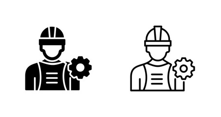 Industry Worker Vector Icon
