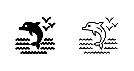 Dolphin Vector Icon