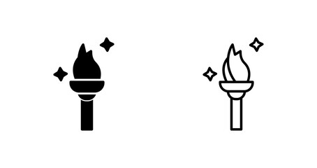 Torch Vector Icon