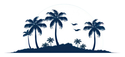 PNG  A tropical island silhouette outdoors tropics.