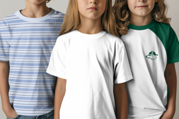 Kid's t-shirt png mockup, transparent design