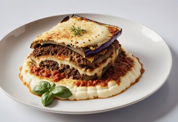 Greek Moussaka with Rich Textures