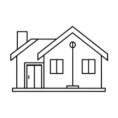 House outline for coloring book