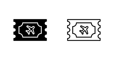 Plane Tickets Vector Icon