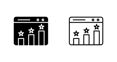 Website Ranking Vector Icon