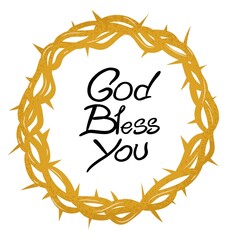 God bless you poster art