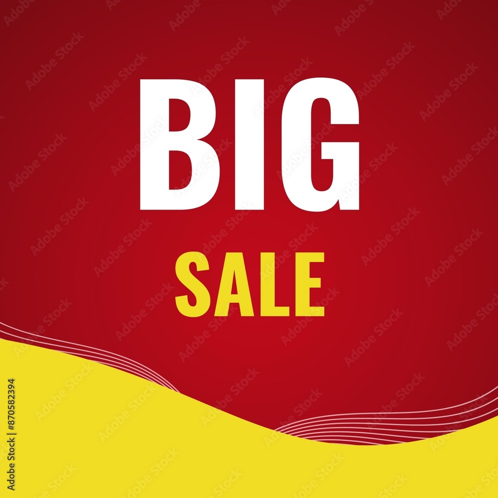 Sticker big sale posters are used for promotions