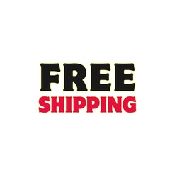 Fototapeta premium Free shipping text poster art