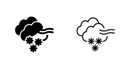 Obraz premium Blizzard Vector Icon
