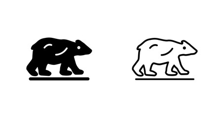Polar Bear Vector Icon