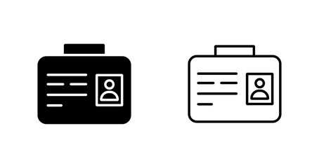 Employee ID Vector Icon