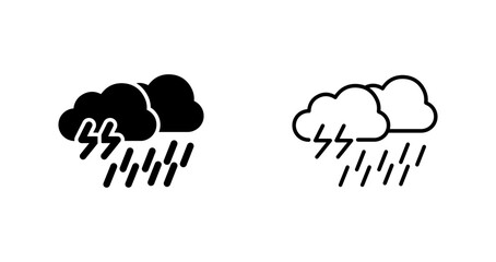 Rain Vector Icon