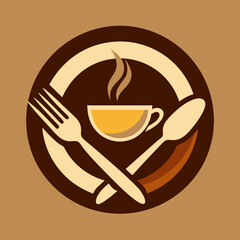    menu, label, eatery, logotype, cafes, vintage, spoon, knife, cooking, badge, emblem, business, fresh, insignia, signs, drawing, illustration, vector, design, fork, symbol, icon, template, set, isol