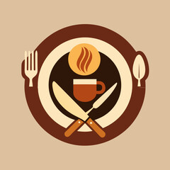   menu, label, eatery, logotype, cafes, vintage, spoon, knife, cooking, badge, emblem, business, fresh, insignia, signs, drawing, illustration, vector, design, fork, symbol, icon, template, set, isol
