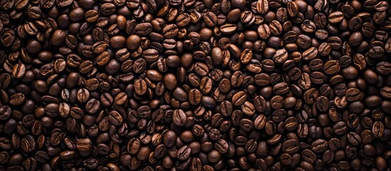 Coffee beans, showcasing their unique aroma and flavor profile, are displayed in a copy space image.