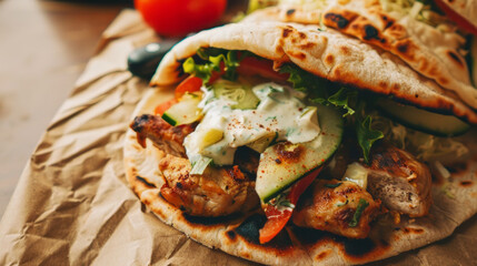 Savory Gyro Plates on Sunny Day Picnic