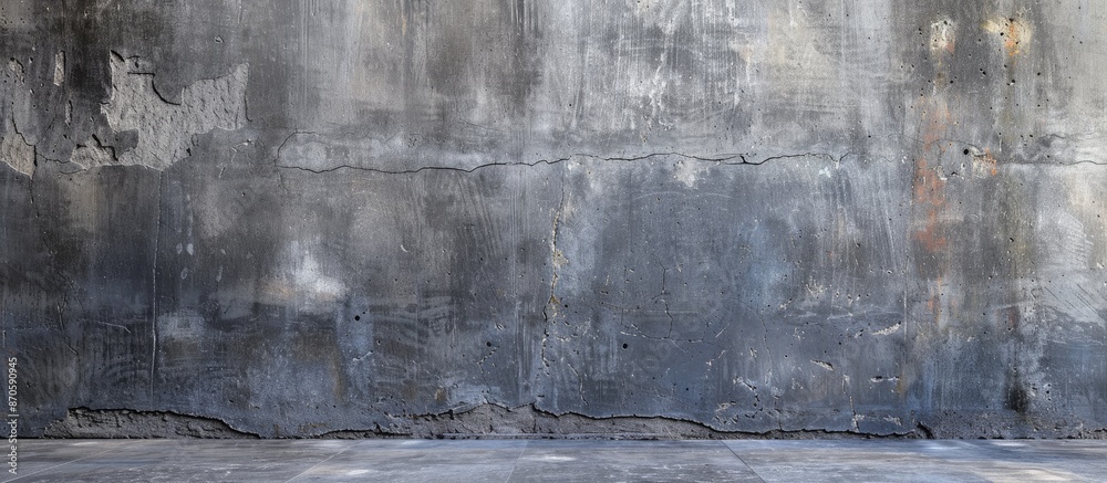 Poster brush textured cement wall serving as a backdrop with copy space image.