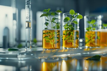 Witness the advancements in food science with studio isolate shots highlighting cellular agriculture's cutting-edge technology and lab-grown sustainable products.