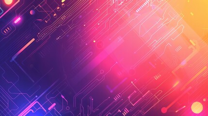 Obraz premium Graphic design background of tech scene. space area for text