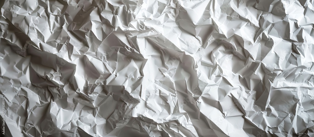 Poster Copy space image of crumpled paper adding texture from use.