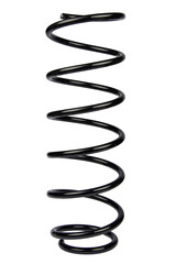 Black Coil Spring Isolated On White Background