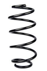 Black Coil Spring Isolated On White Background