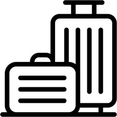 Luggage, Baggage, Suitcase, Travel, Hand Luggage Icon