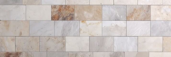 Obraz premium Wall of Marble Tiles