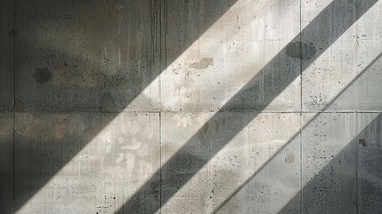 Fototapeta premium Luminous Dance: Abstract Sunlight Patterns on Textured Wall