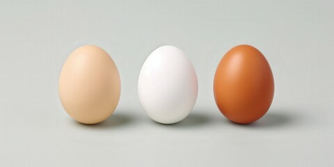 Three Eggs: A Study in Color and Form