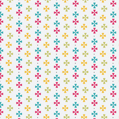 Abstract colorful paint art. Different geometric figures background. Seamless floral pattern Flat minimal style